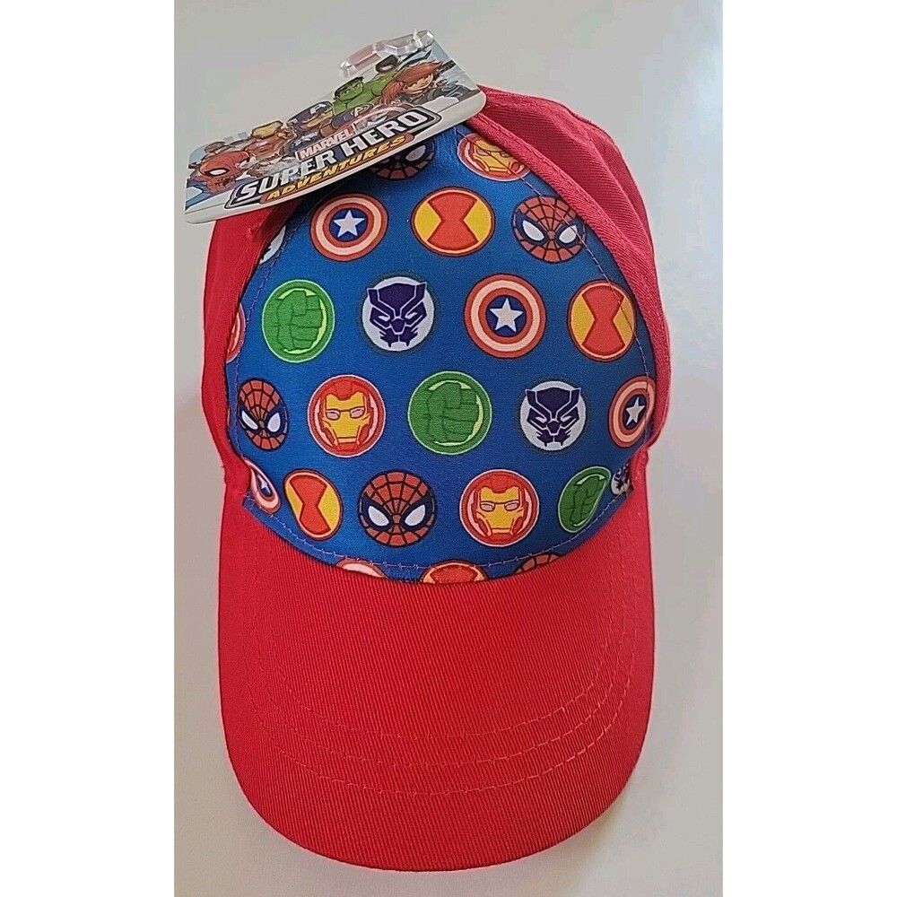 New Toddler Marvel Super Hero Adventures Adjustable Hat Cap 100% Cotton